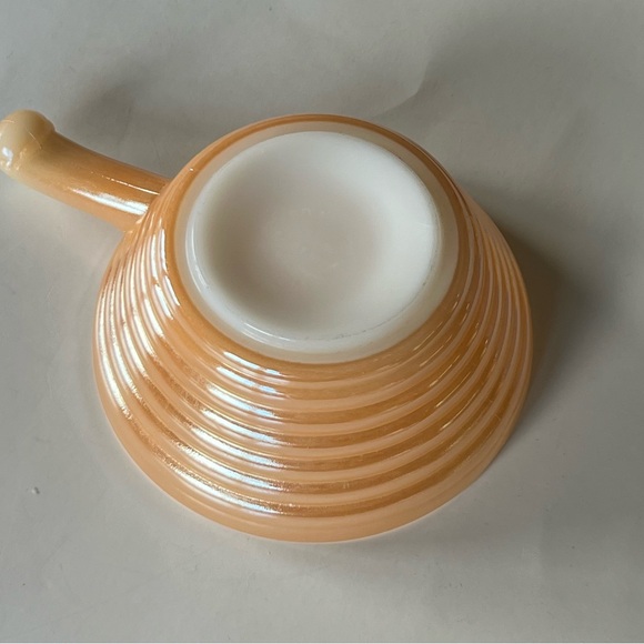 VTG Copper Tint (Lustre) Fire King by Anchor Hocking 12 oz casserole w/ handle - Picture 10 of 10